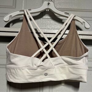 lululemon athletica White Strappy Back Sports Bra